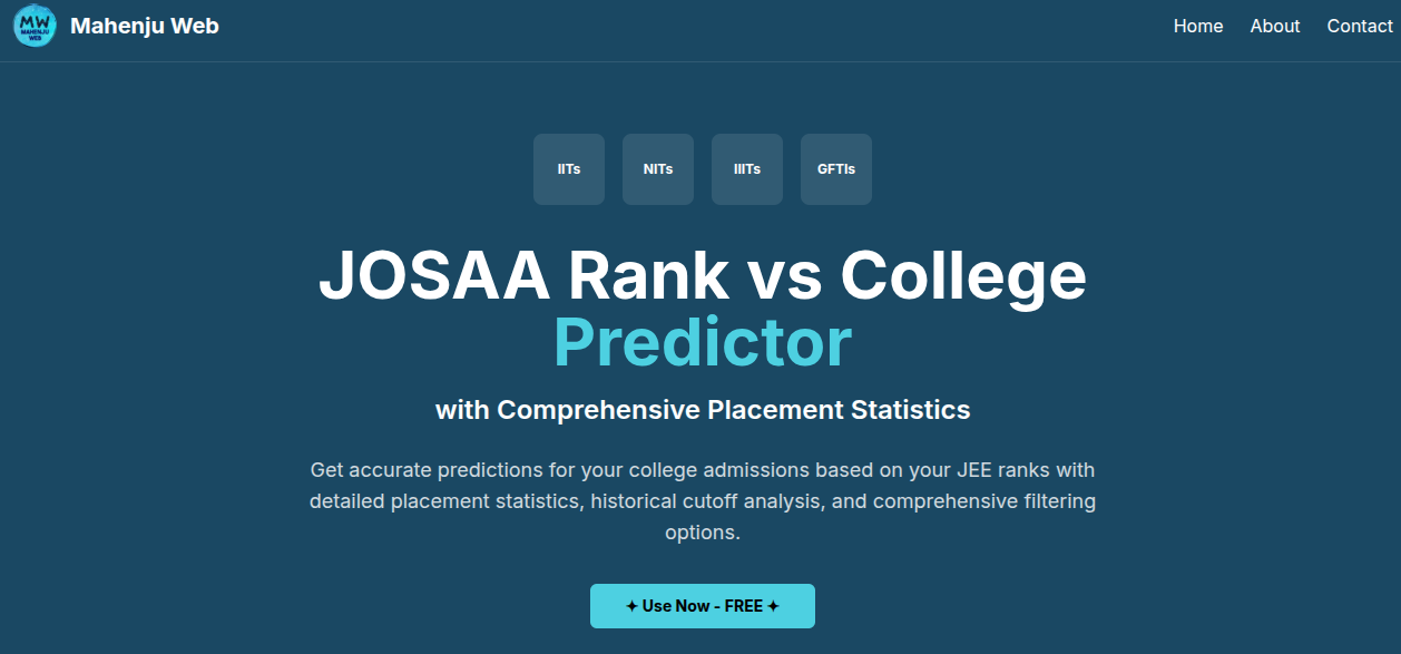 JOSAA Predictor Home