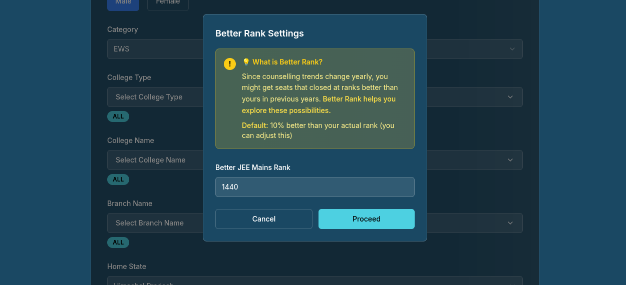Better Rank Settings